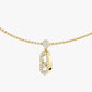 Messika Move Uno Pavé Drop Pendant Choker , Gold-Diamond  Necklace