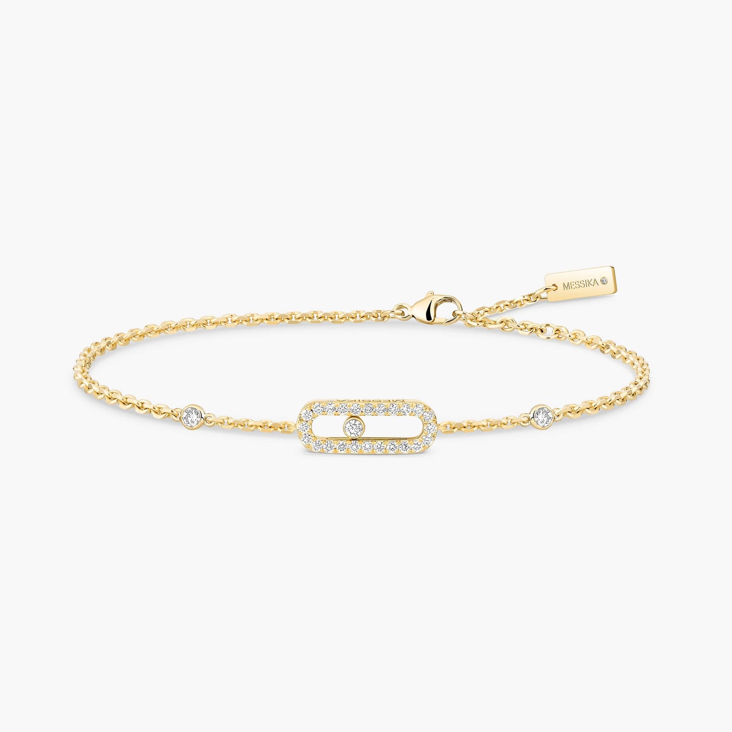 Messika , Move Uno Pavé , Gold - Diamond Bracelet