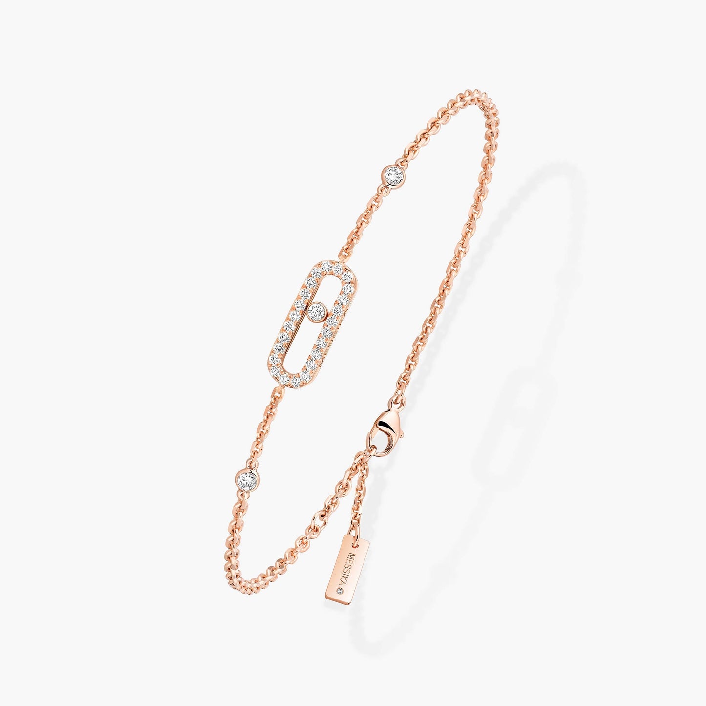 Messika , Move Uno Pavé , Gold - Diamond Bracelet