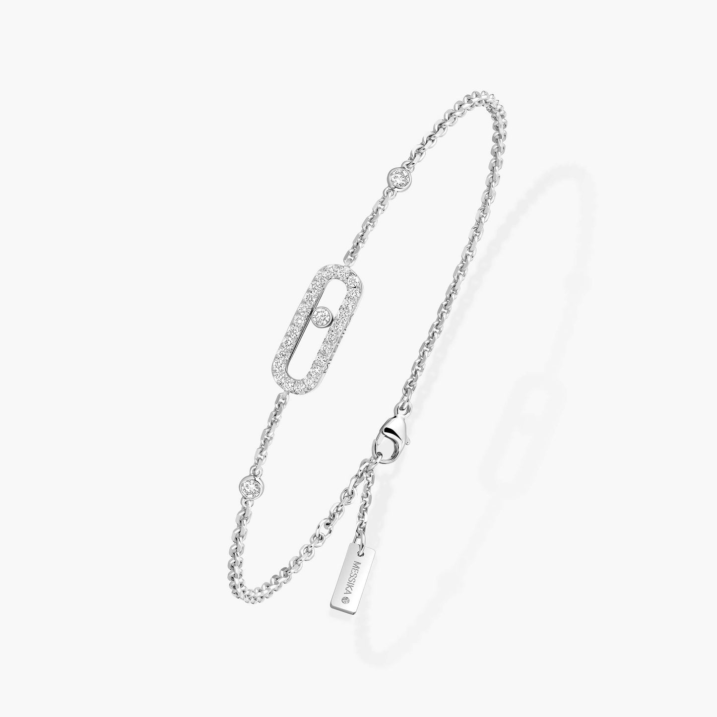 Messika , Move Uno Pavé , Gold - Diamond Bracelet