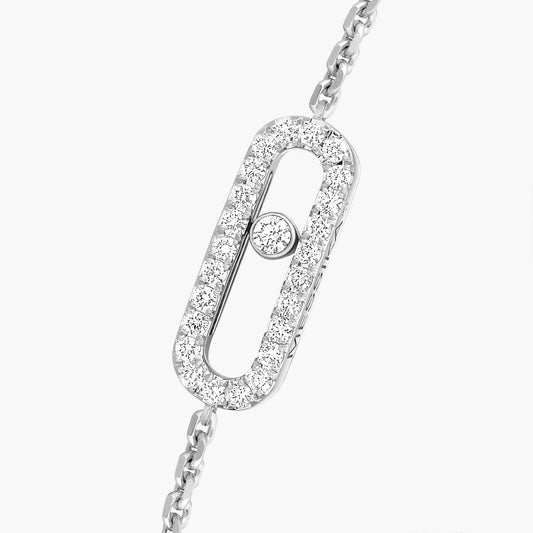 Messika , Move Uno Pavé , Gold - Diamond Bracelet