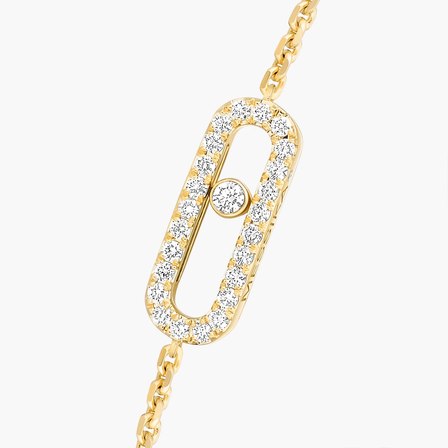 Messika , Move Uno Pavé , Gold - Diamond Bracelet