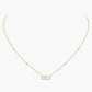 Messika Move Uno Pavé , Gold-Diamond Necklace