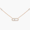 Messika Move Uno Pavé , Gold-Diamond Necklace