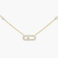 Messika Move Uno Pavé , Gold-Diamond Necklace