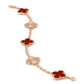 Van Cleef , Vintage Alhambra bracelet, 5 motifs, Rose gold